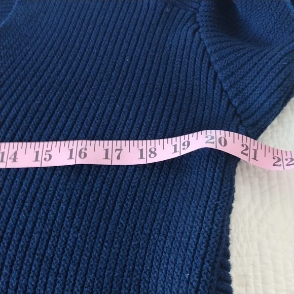 Charter Club V Neck Chunky Knit Cotton Sweater XL - Picture 10 of 11